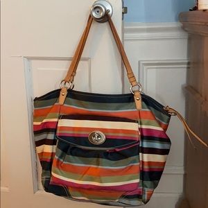 Coach Striped Bag